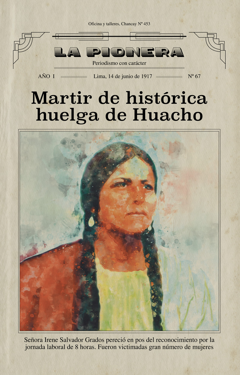 Irene Salvador Grados, Huelga de Huacho